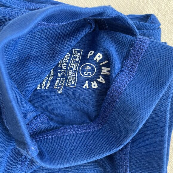 Primary Organic Long-Sleeve PJ Top & Pants, "Cobalt" Blue, Size 4-5, GUC - Picture 13 of 13